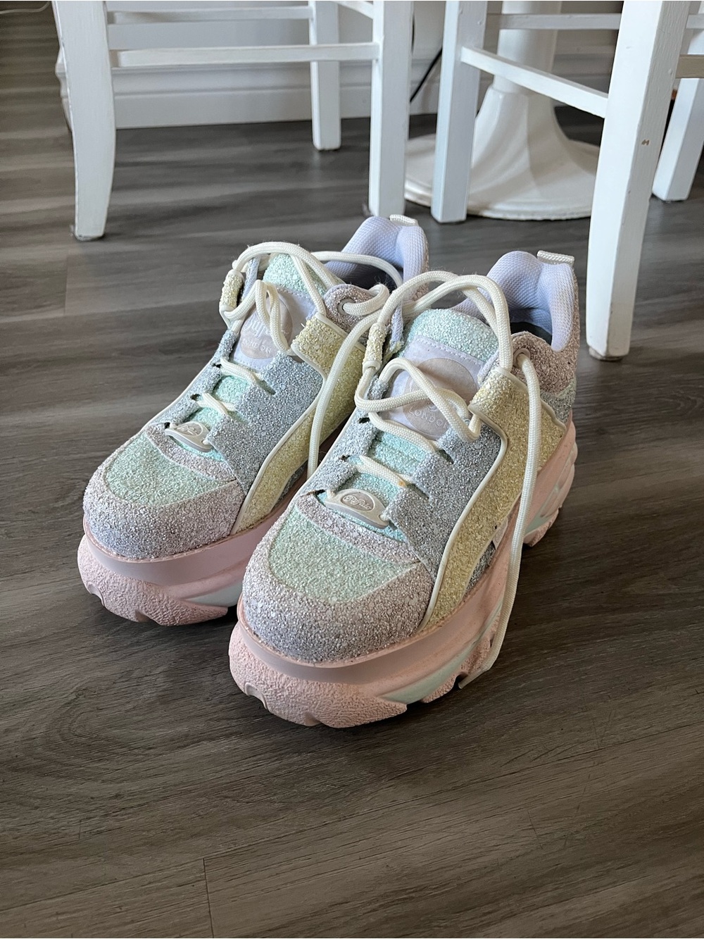 Buffalo London 1339-14 2.0 Pastel Multi Glitter Sneakers – EU 39 / US8